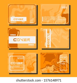 Modern abstract covers. Cool trendy fluid gradient shapes. Vector illustration