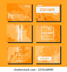 Modern abstract covers. Cool trendy fluid gradient shapes. Vector illustration