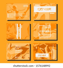 Modern abstract covers. Cool trendy fluid gradient shapes. Vector illustration