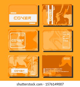 Modern abstract covers. Cool trendy fluid gradient shapes. Vector illustration