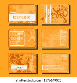 Modern abstract covers. Cool trendy fluid gradient shapes. Vector illustration