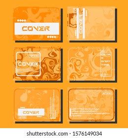 Modern abstract covers. Cool trendy fluid gradient shapes. Vector illustration