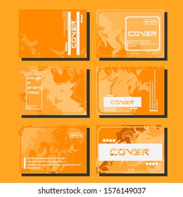 Modern abstract covers. Cool trendy fluid gradient shapes. Vector illustration