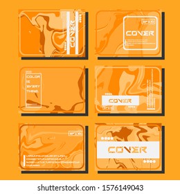Modern abstract covers. Cool trendy fluid gradient shapes. Vector illustration