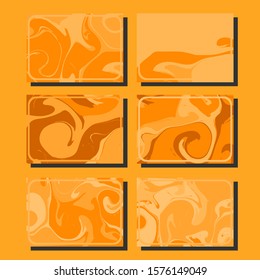 Modern abstract covers. Cool trendy fluid gradient shapes. Vector illustration