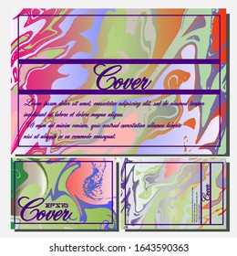 Modern abstract covers. Cool trendy fluid gradient shapes. Vector illustration