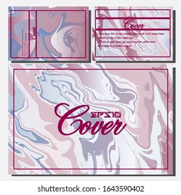 Modern abstract covers. Cool trendy fluid gradient shapes. Vector illustration