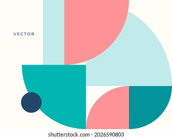 Fundas abstractas modernas, diseño de cubiertas mínimas. Fondo geométrico colorido, ilustración vectorial