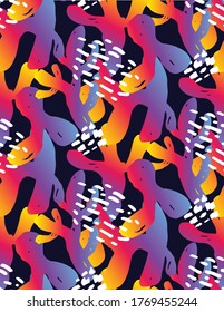 Modern abstract covers set. Modern artistic cards design template. Set of abstract background designs - summer sale, social media promotional content. Colorful trendy shapes.
