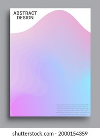 Modern abstract covers set, Modern colorful wave liquid flow poster. Cool gradient shapes composition, vector covers design.