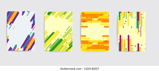 Modern abstract covers set. Cool gradient shapes composition. Eps10 vector.