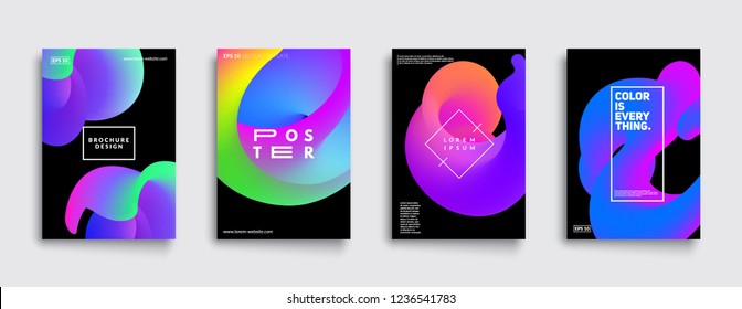 Modern abstract covers set. Cool gradient shapes composition. Futuristic design. Eps10 vector. Modern abstract covers set. Cool gradient shapes composition. Futuristic design. Eps10 vector.