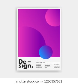 Modern abstract covers set. Cool gradient shapes composition. Eps10 vector. - Vector