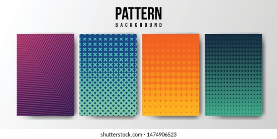 Modern abstract covers set. Cool gradient shapes composition. Eps10 vector. - Vector