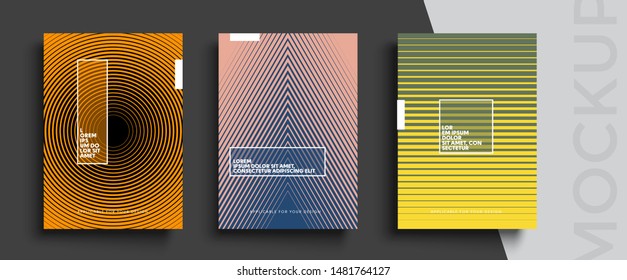 Modern abstract covers set. Cool gradient shapes composition. Frame for text Modern Art graphics. design business cards, invitations, gift cards, flyers ,brochures, banner