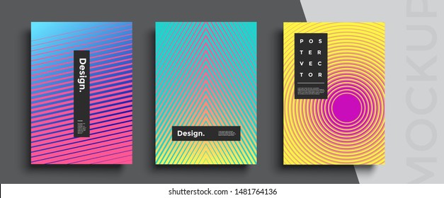 Modern abstract covers set. Cool gradient shapes composition. Frame for text Modern Art graphics. design business cards, invitations, gift cards, flyers ,brochures, banner