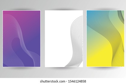Modern abstract covers set. Cool gradient shapes composition. Eps10 vector.