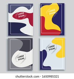 Modern abstract covers set. Cool gradient shapes composition, vector covers design eps 10