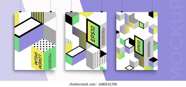 Modern abstract covers set. Cool gradient shapes composition. Frame for text Modern Art graphics. design business cards, invitations, gift cards, flyers ,brochures, banner, app