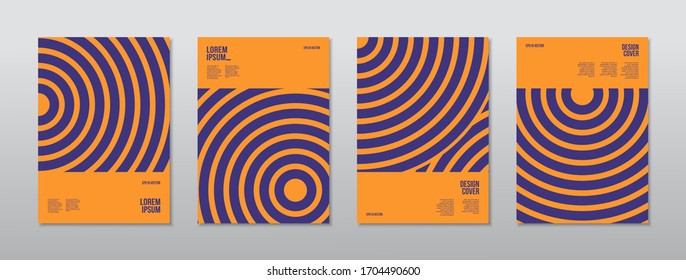 Modern abstract covers set. Cool shapes composition. Eps10 vector.