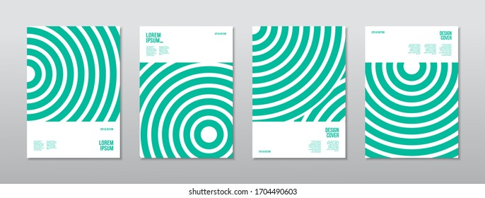 Modern abstract covers set. Cool shapes composition. Eps10 vector.
