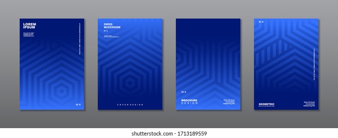 Modern abstract covers set. Cool shapes composition. Eps10 vector.