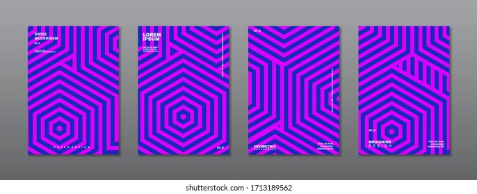 Modern abstract covers set. Cool shapes composition. Eps10 vector.