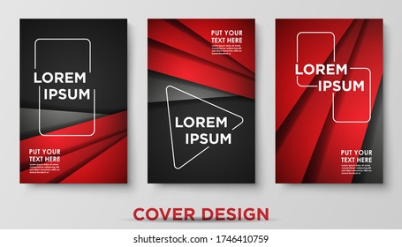 Fundas abstractas modernas. Composición, formas, elementos geométricos de formas de degradado frío. Aplicable a carteles, folletos, carteles, portadas y carteles. Vector Eps10