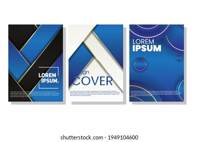 Modern abstract covers set. Cool gradient shapes composition. Abstract design Perfect for copybook brochures and school books. Notebook paper. Brochure, book, magazine template, banner.