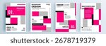 Modern abstract covers set, minimal covers design. Colorful geometric background, vector illustration.

