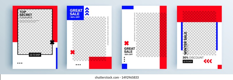 Modern abstract covers set, minimal covers design. Colorful geometric background, vector illustration.