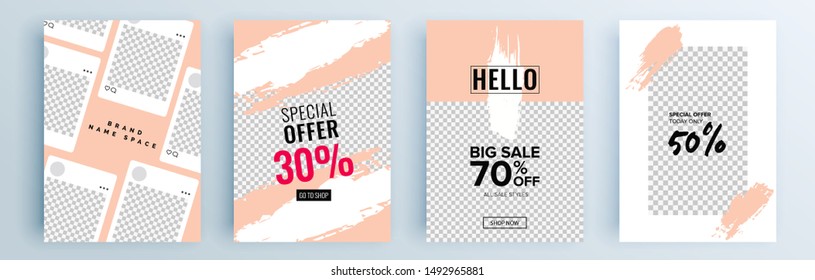 Modern abstract covers set, minimal covers design. Colorful geometric background, vector illustration.