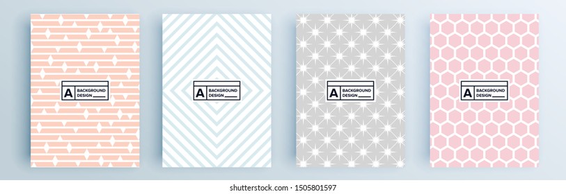 Modern abstract covers set, minimal covers design. Colorful geometric background, vector illustration.
