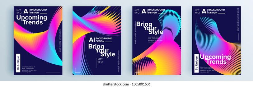 Modern abstract covers set, minimal covers design. Colorful geometric background, vector illustration.