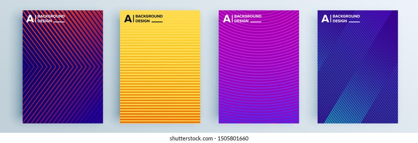 Modern abstract covers set, minimal covers design. Colorful geometric background, vector illustration.