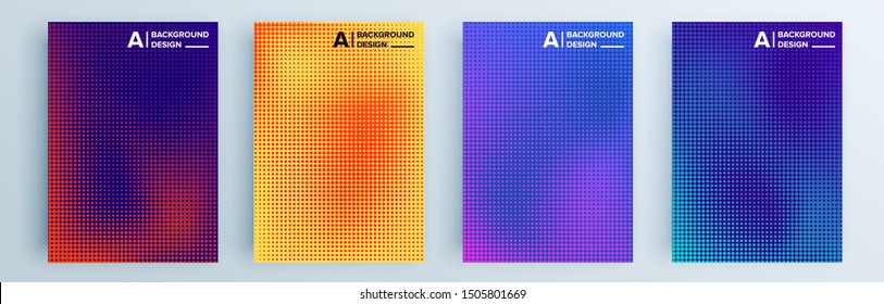 Modern abstract covers set, minimal covers design. Colorful geometric background, vector illustration.