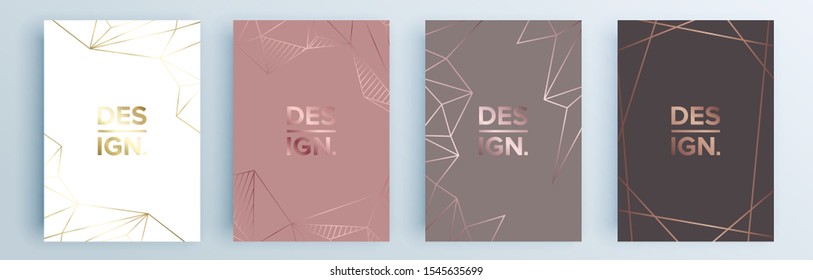 Modern abstract covers set, minimal covers design. Colorful geometric background, vector illustration.