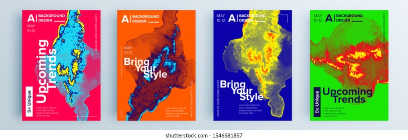 Modern abstract covers set, minimal covers design. Colorful geometric background, vector illustration.