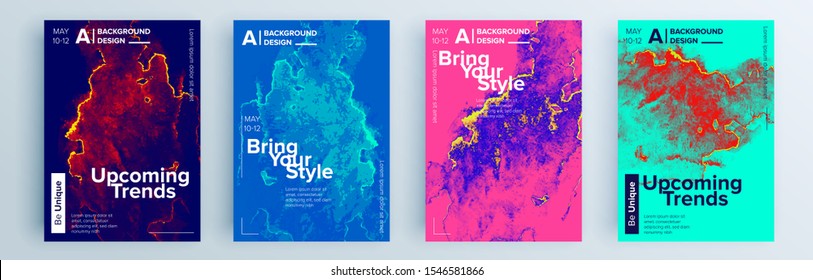 Modern abstract covers set, minimal covers design. Colorful geometric background, vector illustration.