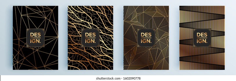 Modern abstract covers set, minimal covers design. Colorful geometric background, vector illustration.