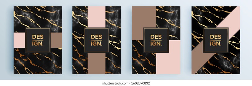 Modern abstract covers set, minimal covers design. Colorful geometric background, vector illustration.