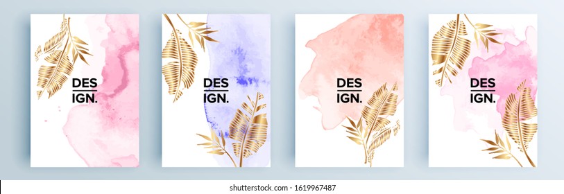 Modern abstract covers set, minimal covers design. Colorful geometric background, vector illustration.