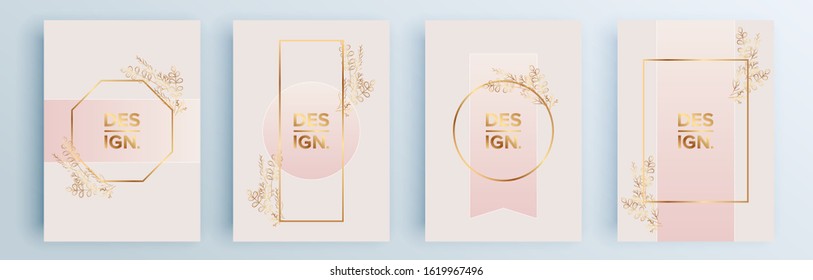 Modern abstract covers set, minimal covers design. Colorful geometric background, vector illustration.