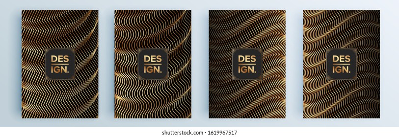 Modern abstract covers set, minimal covers design. Colorful geometric background, vector illustration.