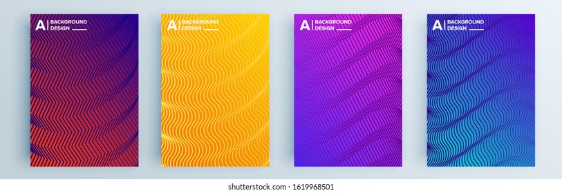 Modern abstract covers set, minimal covers design. Colorful geometric background, vector illustration.