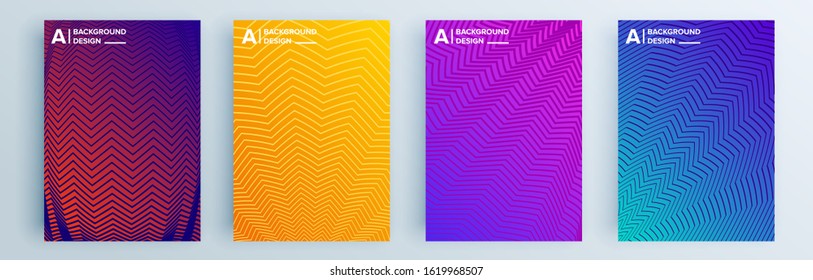 Modern abstract covers set, minimal covers design. Colorful geometric background, vector illustration.