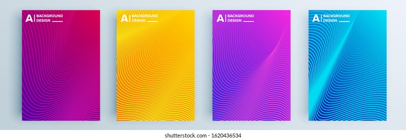 Modern abstract covers set, minimal covers design. Colorful geometric background, vector illustration.