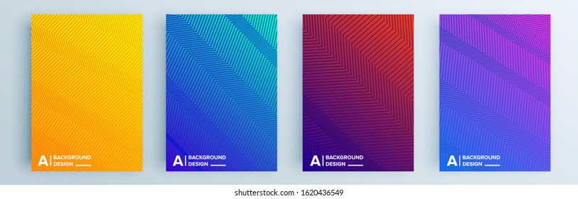 Modern abstract covers set, minimal covers design. Colorful geometric background, vector illustration.