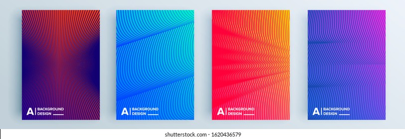 Modern abstract covers set, minimal covers design. Colorful geometric background, vector illustration.