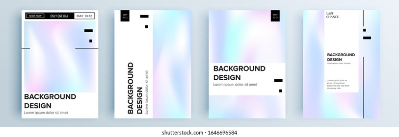 Moderne abstrakte Cover-Set, minimales Cover-Design. Farbiger geometrischer Hintergrund, Vektorillustration.